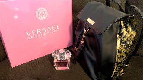 versace perfume with free backpack|free bag with perfume purchase.